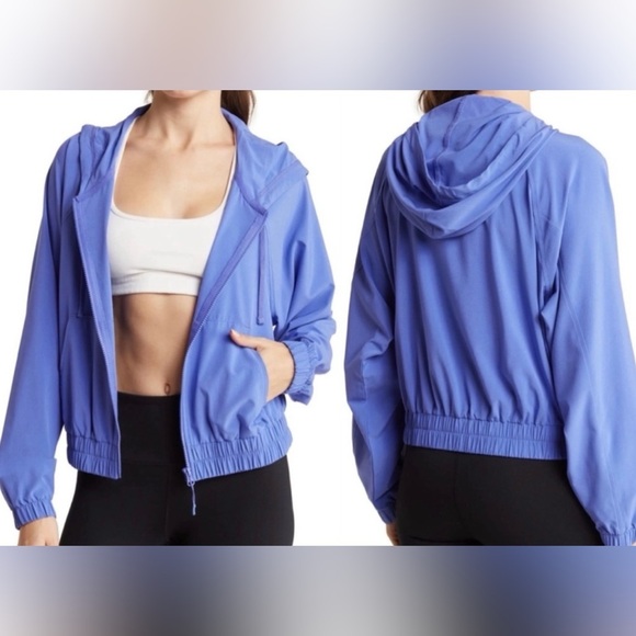 Z by Zella Periwinkle Blue Zip Up Lightweight Athletic Jacket - Picture 1 of 8
